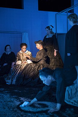 Quincy Tyler Bernstine, Karen Kandel and the cast of MARYS SEACOLE